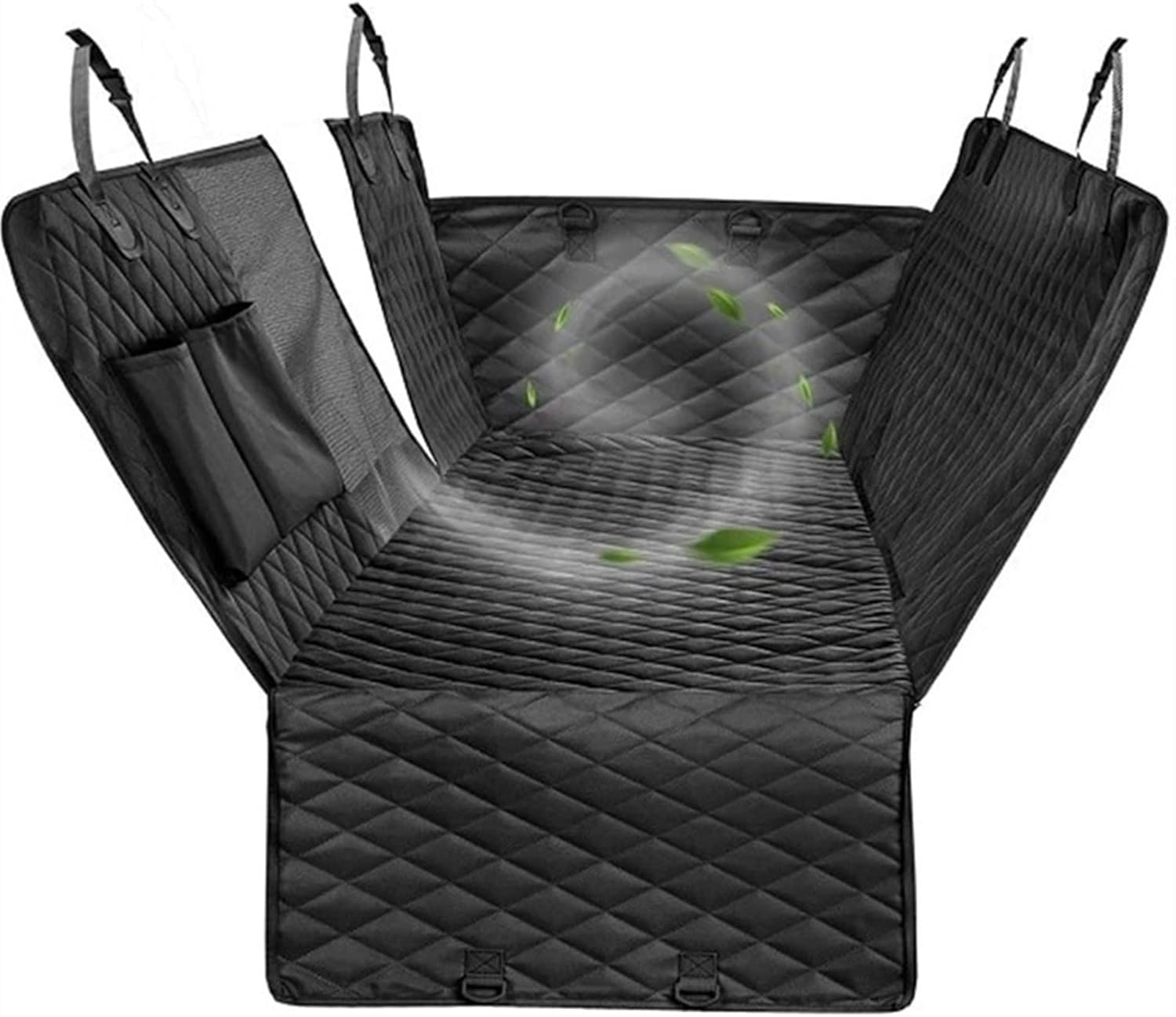 7552円 全店販売中 Mmyydds 犬の車の座席カバー防水ペット犬のハーネスカーの後部座席保護パッドの小さな犬のためのハンモック Color Black Size 152cmx143cm