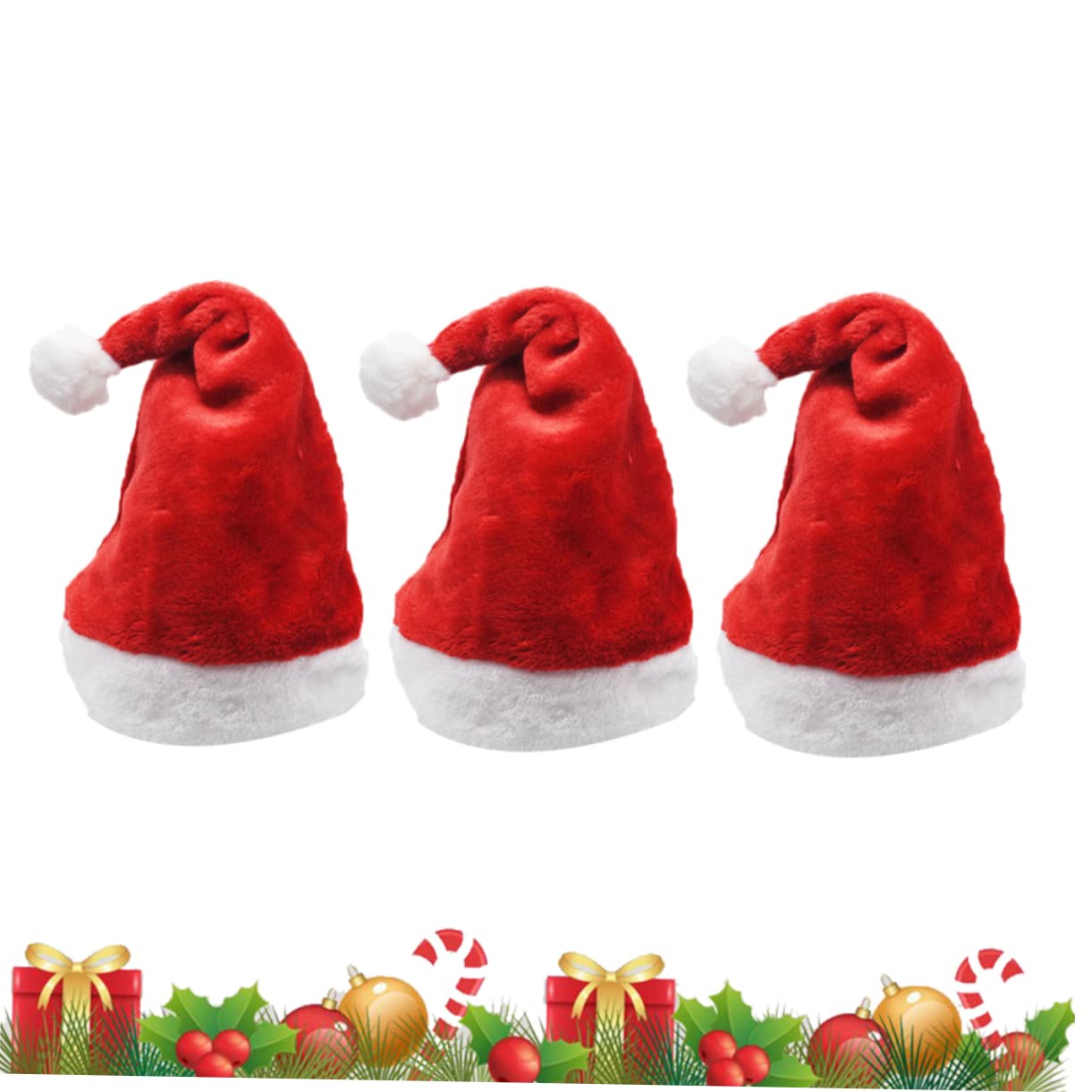 PRETYZOOM 6 Piezas gorro de navidad sombrero de fiesta de navidad sombreros de papá noel ornamento accesorio de disfraz de navidad gorro de papa noel para niños adulto