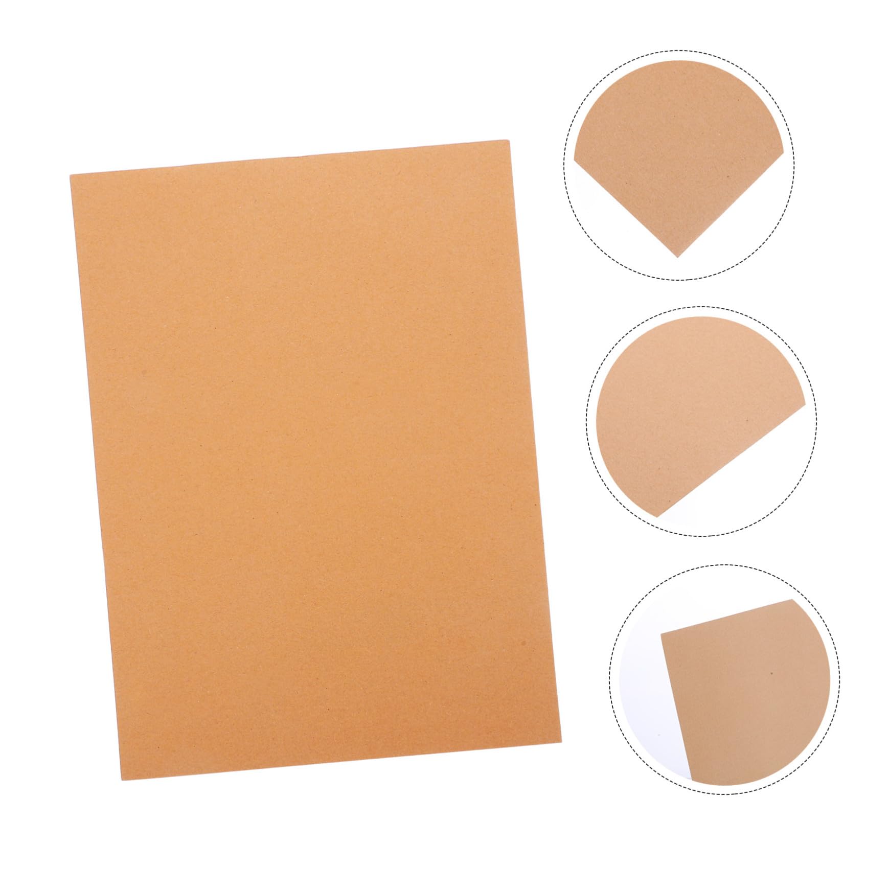 Papel Kraft A4 en Blanco para Manualidades, 100 Hojas, 200g