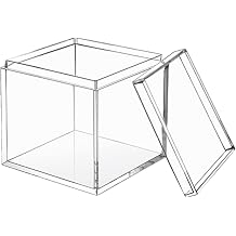 KissYou Acrylic Box,1 Pack Lucite Boxes for Graduation Wedding Birthday Candy Boxes Party Decoration Gifts Weddings Treats & Accessories, Plastic Storage Boxes