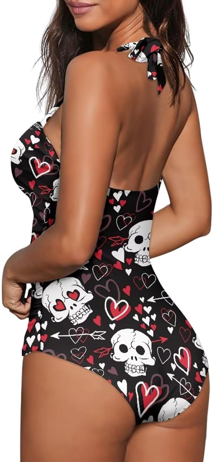 One Piece Swimsuit Women's Cosy Swimwear with Halter Strap Bathing Suit Monokini for Ladies Swimming Surfing
