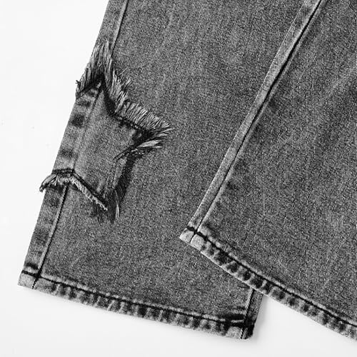 Jean large enfant à patchs étoiles offrant un confort maximal