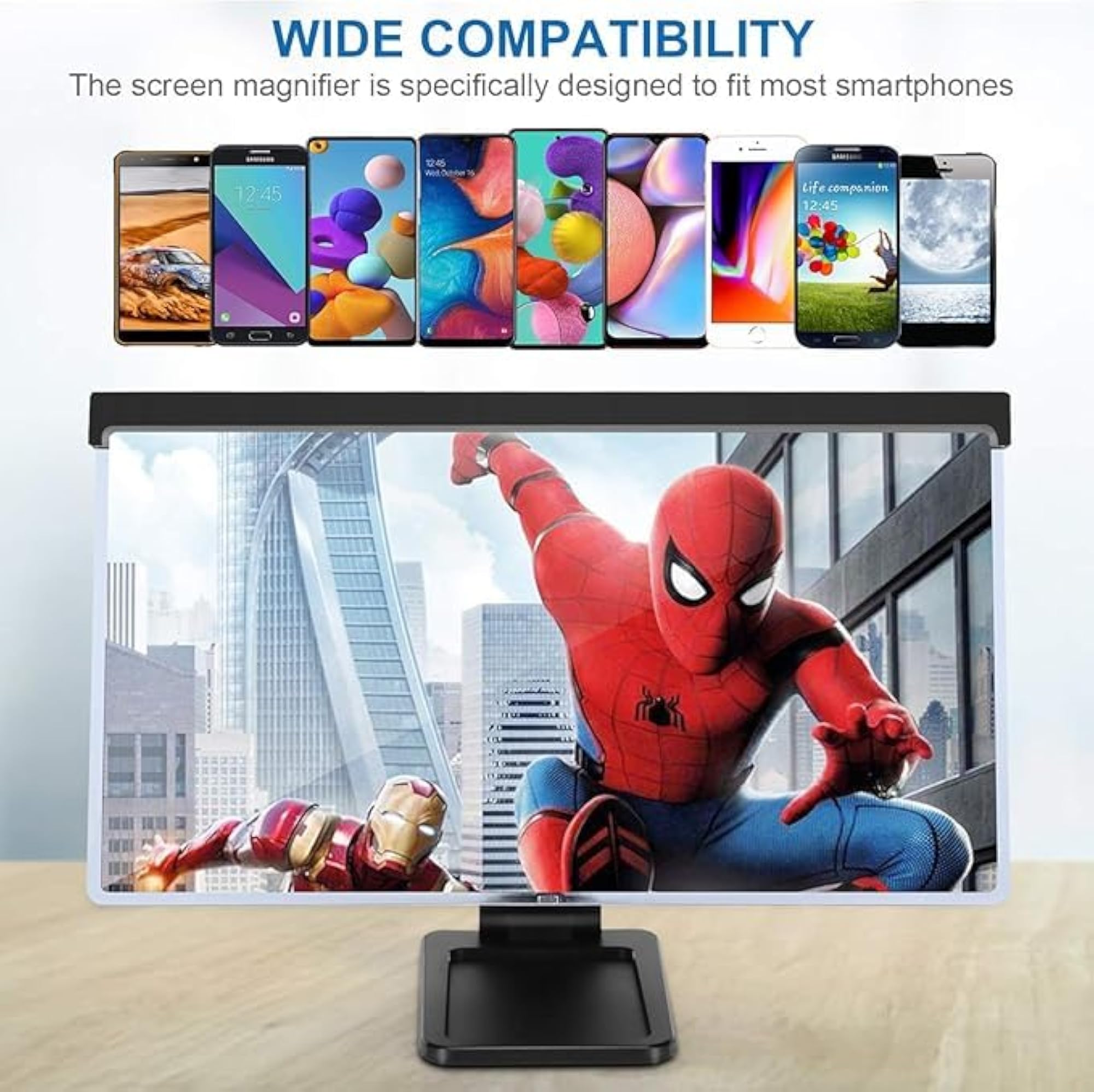 12 Inch Phone Screen Magnifier, 3D Projector Enlarger