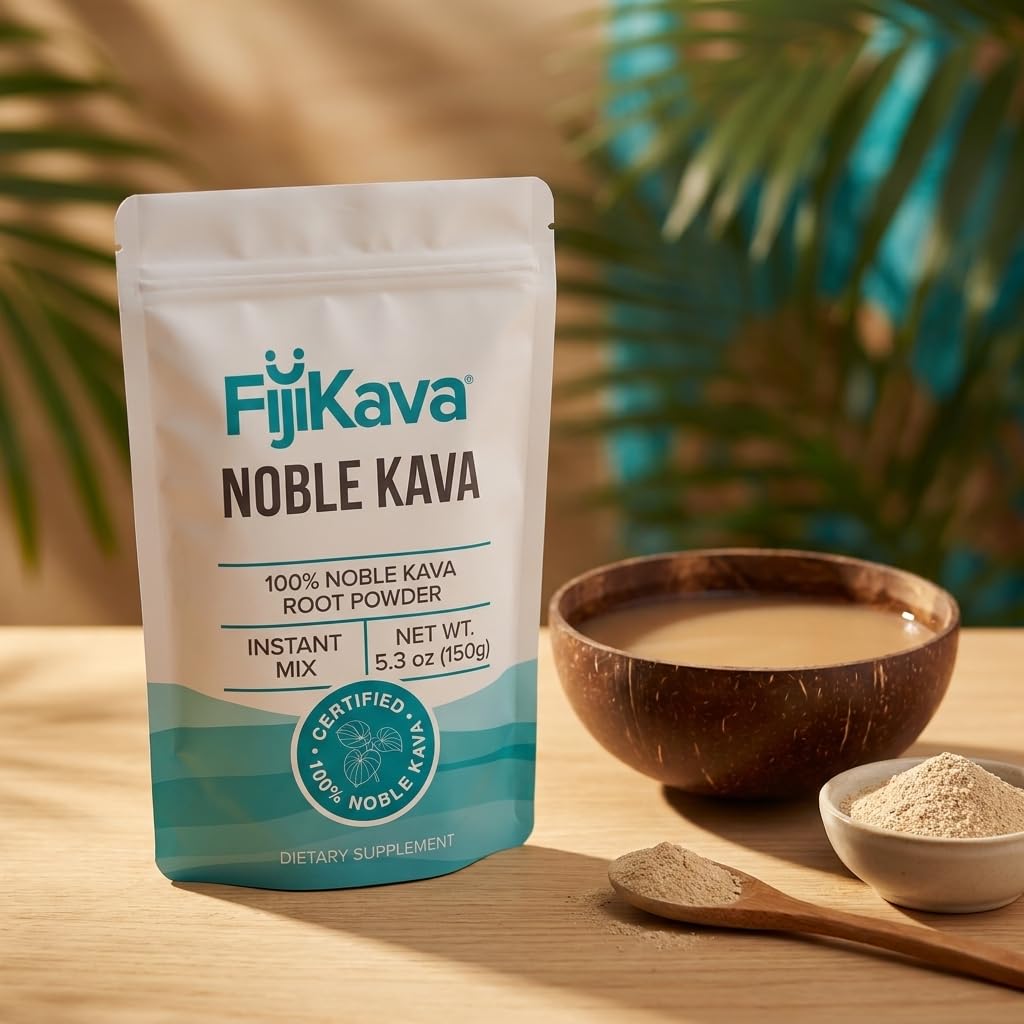FijiKava Instant Kava Kava Powder 150g – Premium Kava Root Powder with High Kavalactone Content – Natural Relaxation Aid for Calmness, Stress Relief, and Sleep Support – Easy-to-Mix — Amazon image 5