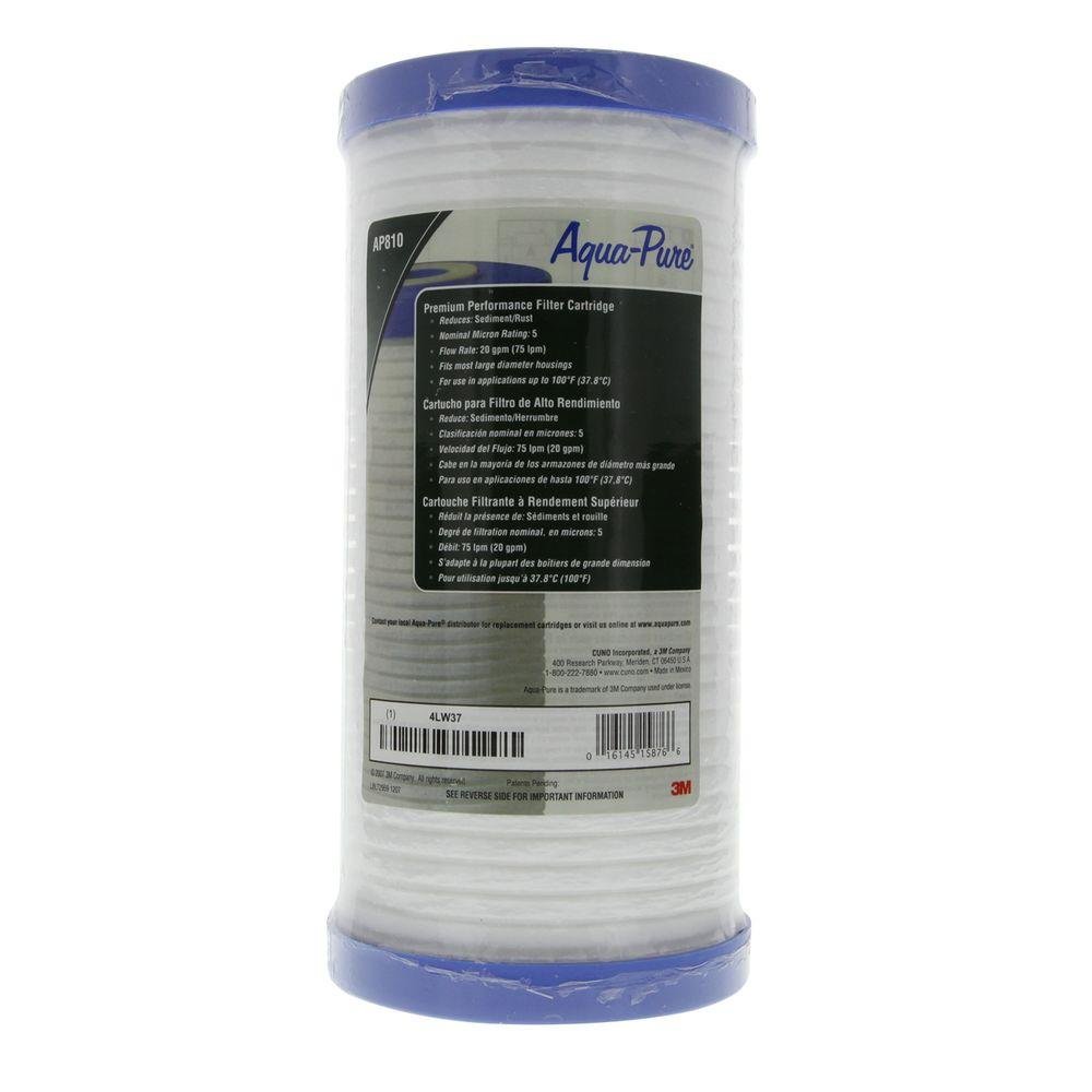 AP810 Water Filter Cartridge, Polypropylene (PP), White