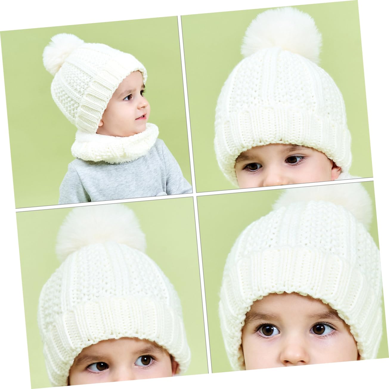 Beavorty Gorro de Térmico para Bufanda de Sombrero de Aislante Mano para Bebés