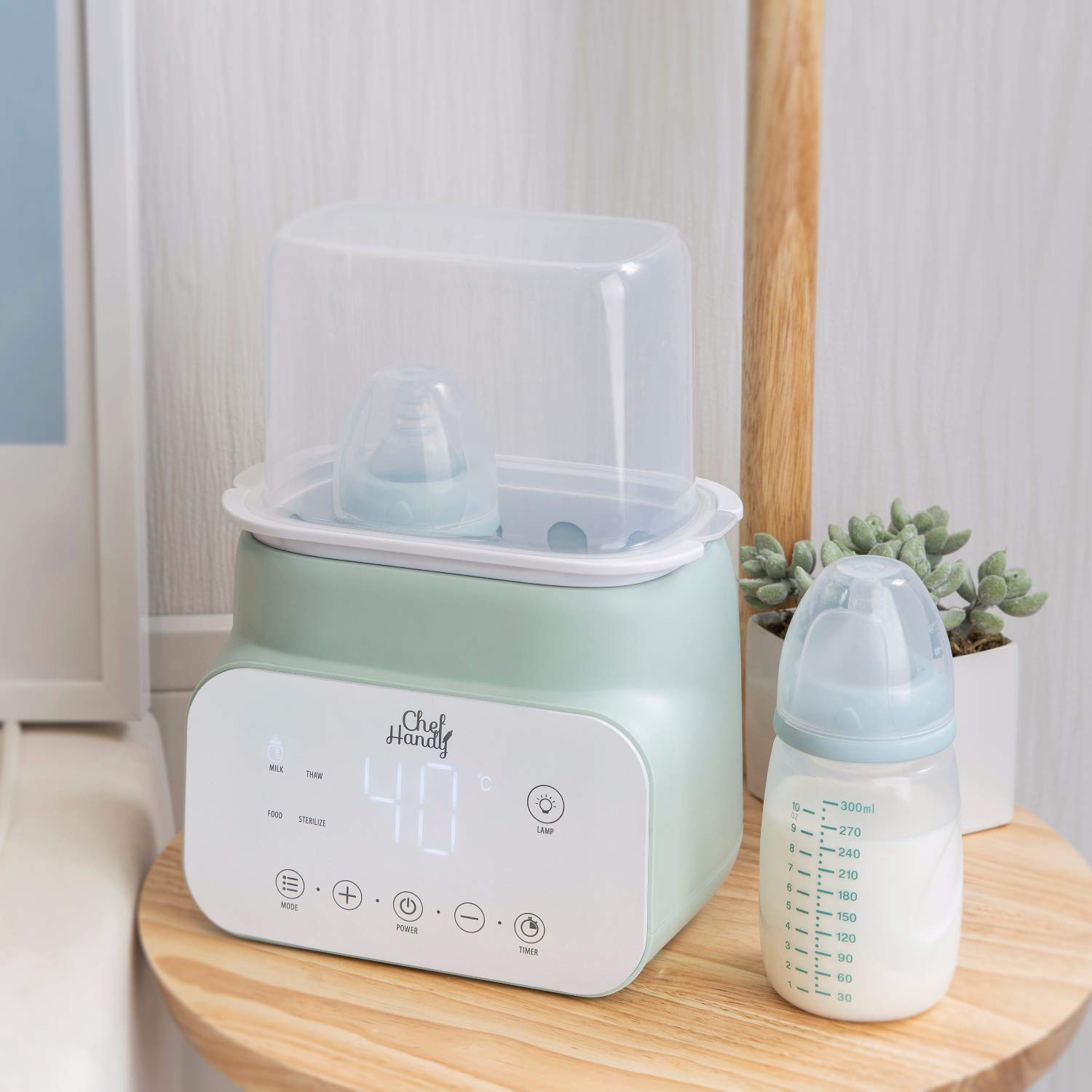 Baby Bottle Warmer, Chefhandy Multifunctional Baby Bottle Warmer and Food Heater with LCD Display, Precise Temperature Control, Fast Warmer for Baby Milk and Formula : Baby