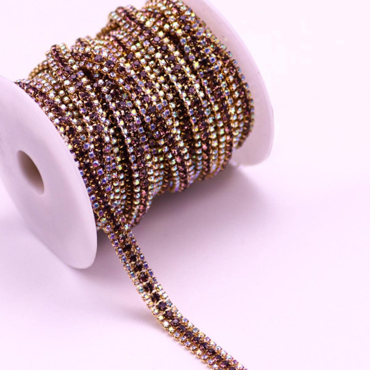 Strass tasse chaîne cristal AB à coudre pour mercerie et vêtement