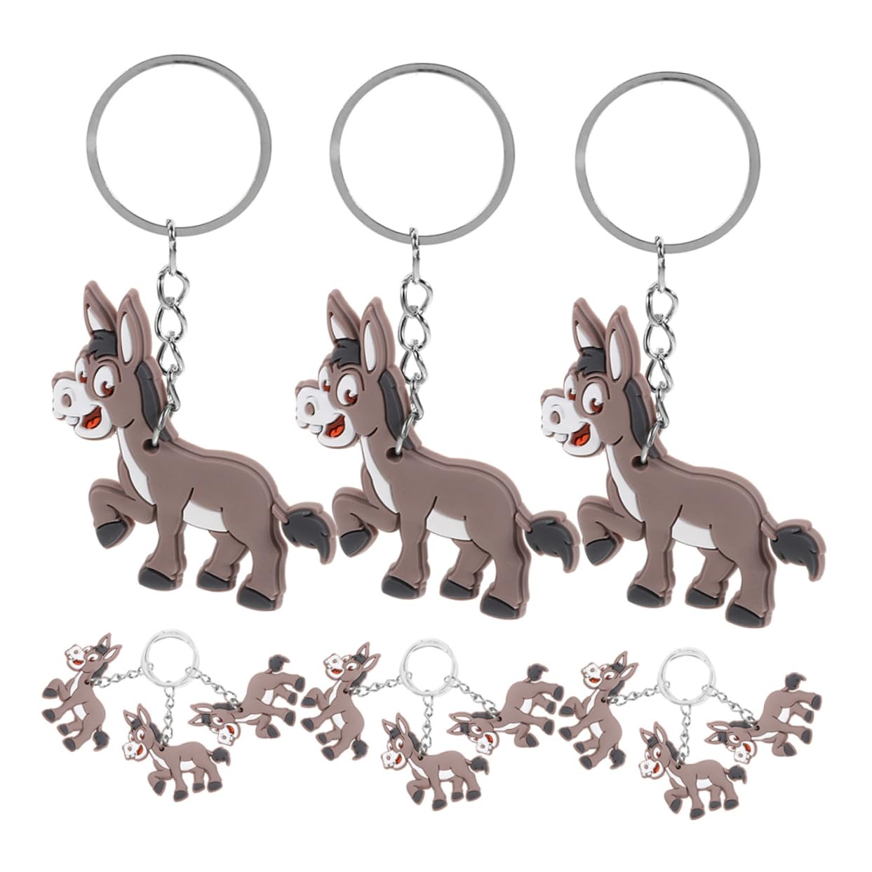 100stücke Donkey Schlüsselanhänger Für Kinderpartys Langlebige Tiercharms Aus Stabilem Material Perfektes Mitbringsel Für Geburtstagsfeiern Und Themenveranstaltungen