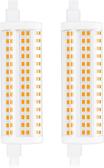 Bonlux 20W Dimmable R7S 118mm LED Bulb with 2200LM,150W-200W R7S J118 Linear Halogen Bulb Replacement, Double Ended R7S Bulb for Ceiling Floodlight Lamp (2-Packs, Warm White 2700K)