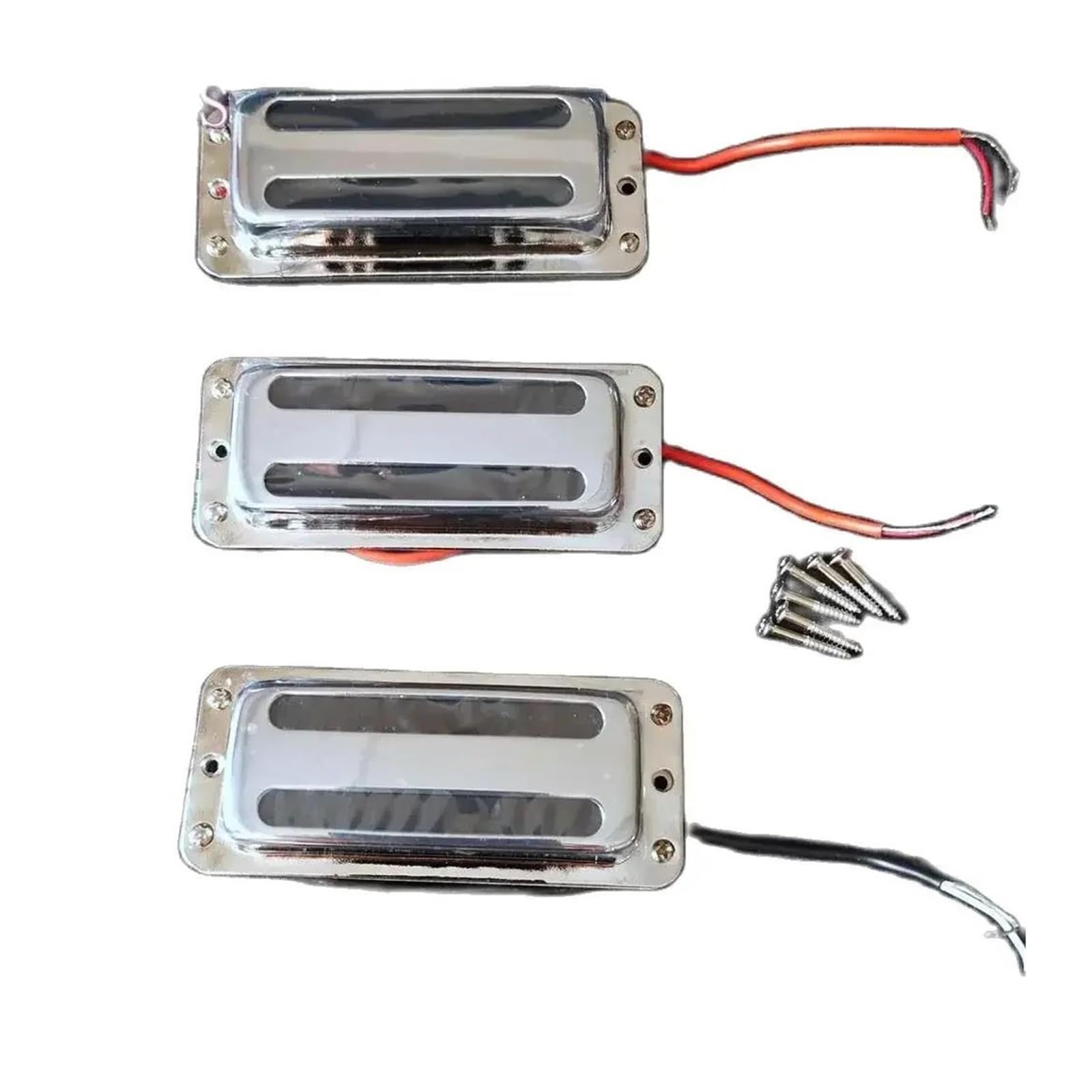 Zestaw Przetworników Gitarowych Chrome – Profesjonalne Części Zamienne Do Gitary Elektrycznej Przetworniki Instrumentów Gitary Elektrycznej(3 pcs)