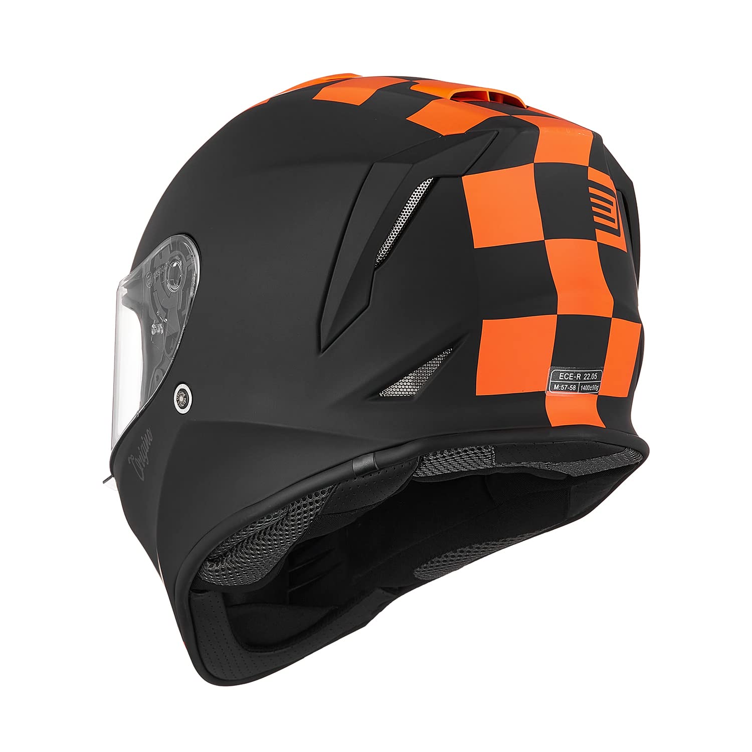 ORIGINE On Road Casco Integrale Casco Moto con Ventilazione ECE