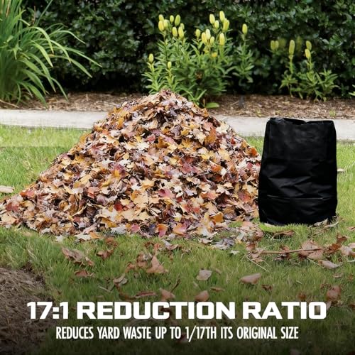 Trituradora de jardín con ruedas para limpieza de patio y compostaje 8