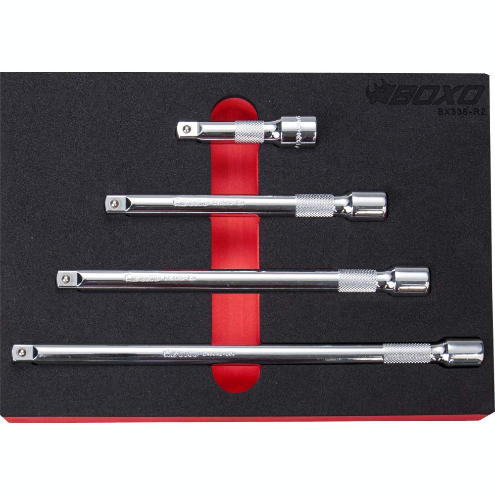Boxo 3/8" Drive Extension Bar Set 4 Pce Bx338-R2