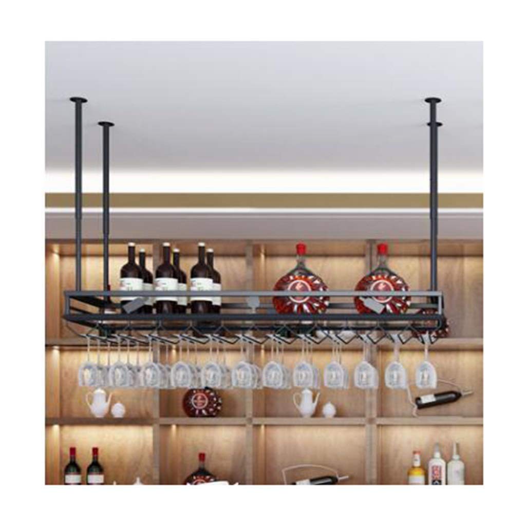 Casier à verre à vin suspendu pour un rangement de bar sécurisé et pratique