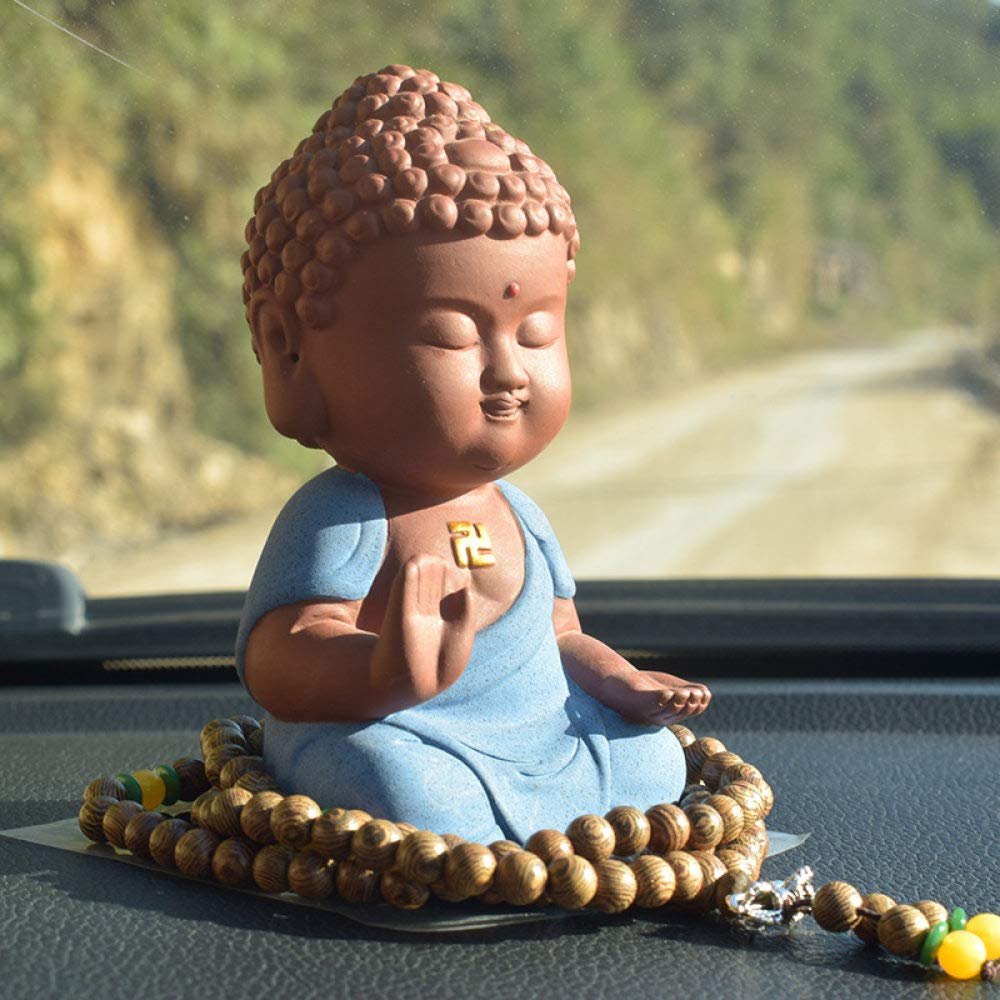 Petite Statue de Bouddha Créative : Céramique Fine Art de Collection C