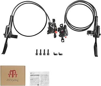 MT200 MTB Hydraulic Disc Brakes Set Left Front 800mm Right Rear 1550mm Mountain Bike Hydraulic Brake Mountain Bike Bicycle Disc Brake 2 Piston