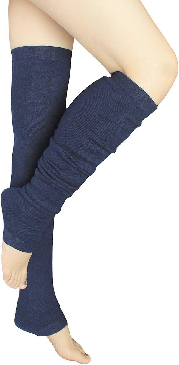 Share Maison Women's Cashmere Wool Winter Warm Knitted Over Knee High Boots Long Socks Stockings Leg Warmers - Image 2