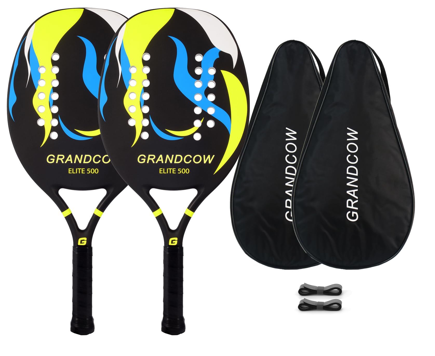 GRANDCOW Beach Tennis Paddle Racket Carbon Fiber with EVA Memory Foam Core Tennis Padel