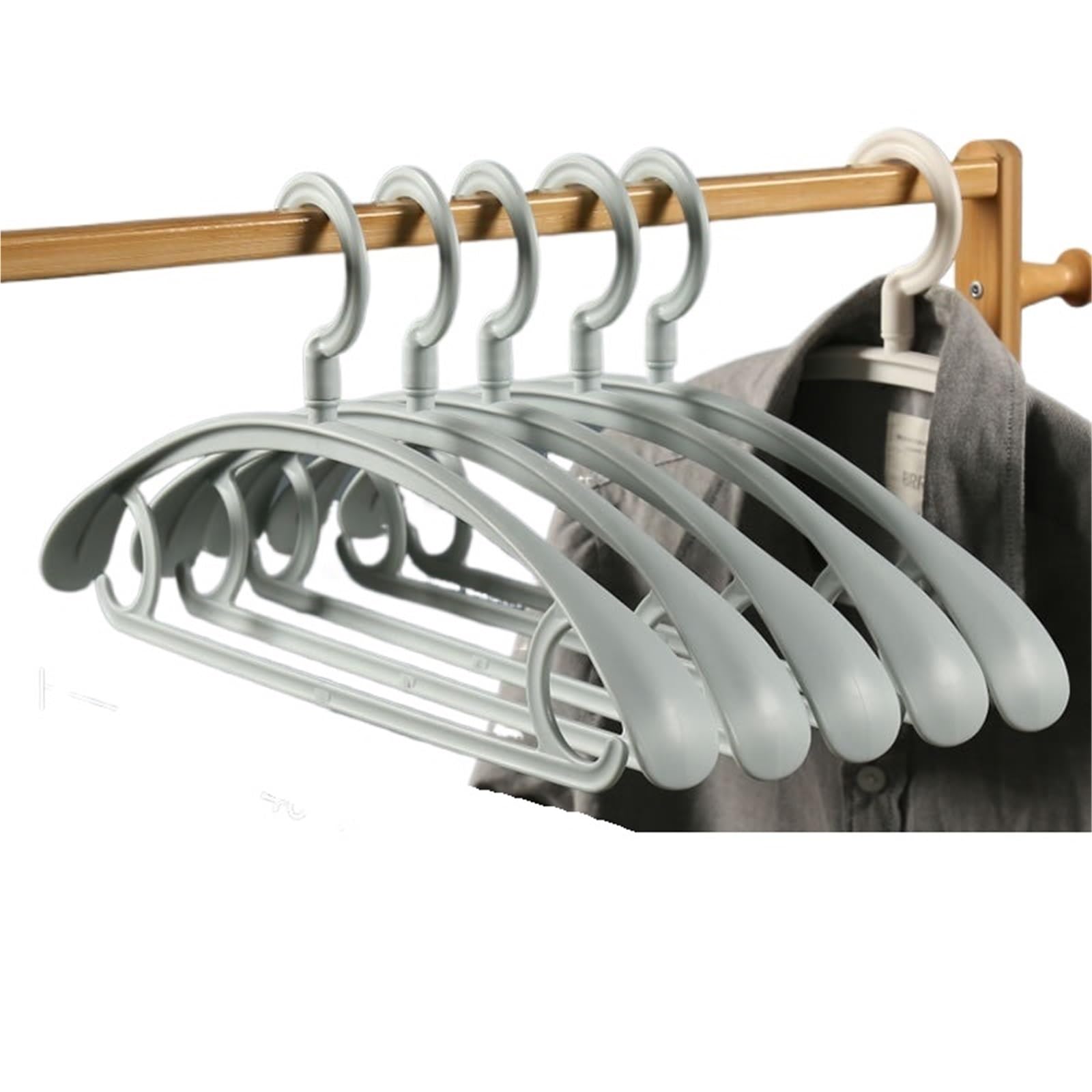 Clothes Hangers Adult Clothes Hanger Semicircle Material Plastic Non-slip Non-marking And Non-deforming Thickened DRYING RACK(10pcs blue)