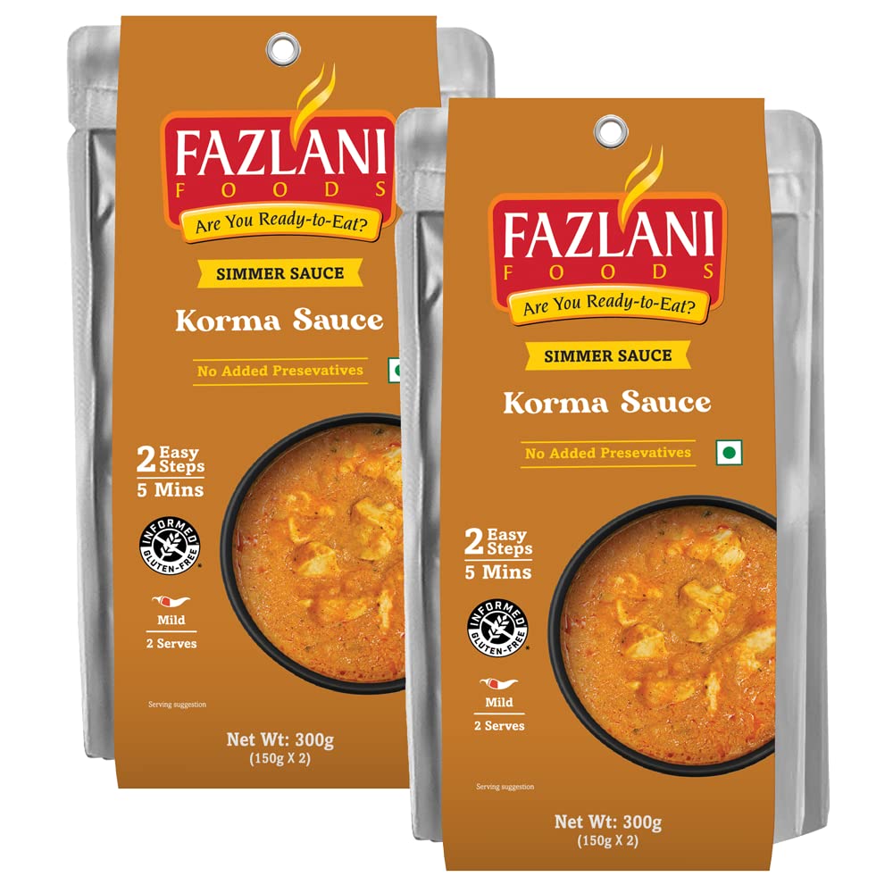 See full amazon price history chart for Fazlani Foods Korma Simmer Sauce – Authentic, Mildly Spiced & Gluten-Free | Quick & Easy Korma Curries with Chicken, Lamb, or Vegetables | 300g | Pack of 2 Fazlani Foods Korma Simmer Sauce – Authentic, Mildly Spiced & Gluten-Free | Quick & Easy Korma Curries with Chicken, Lamb, or Vegetables | 300g | Pack of 2 (B09ZF84XK3) Amazon Price History, Amazon Price Tracker