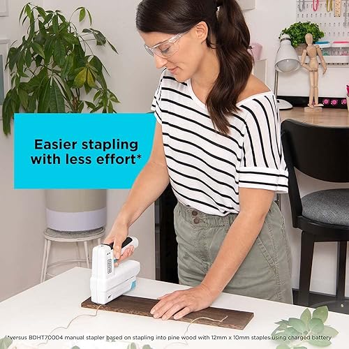 Miniatura 4 de BLACK+DECKER Grapadora inalámbrica 4V MAX, recargable por USB (BCN115FF)