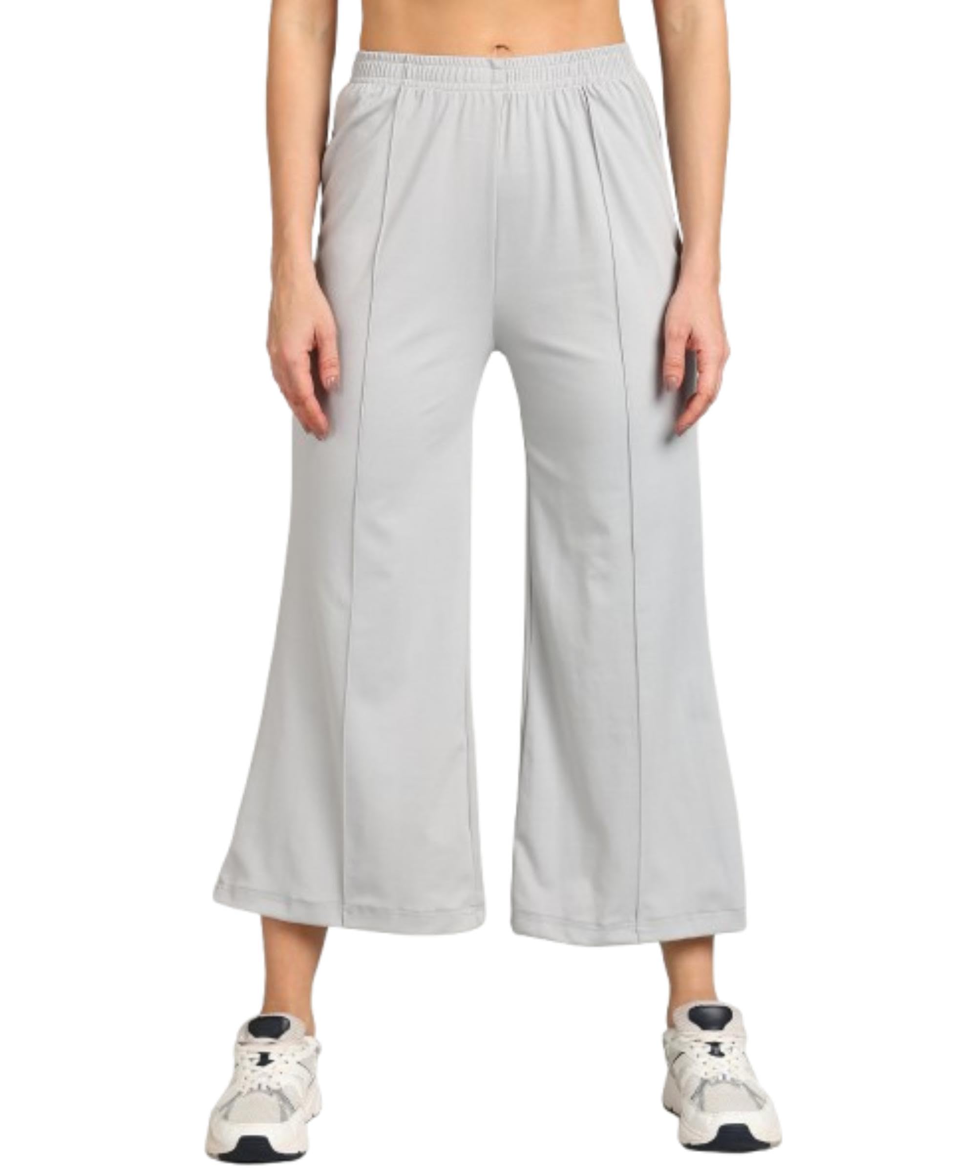 paavki Women's Cotton Lycra Loose Fit Flared Mid Rise Wide Leg Palazzo Pants Trouser Bottom Wear for Girls-picture-55