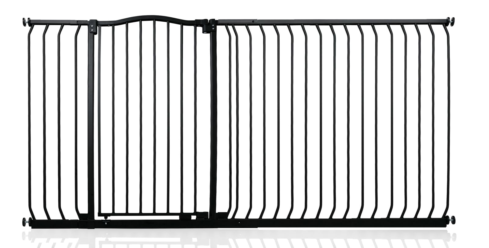 Safetots Extra Tall Curved Top Safety Gate, 116cm - 125cm, Matt Black, Extra Tall 100cm in Height, Pressure Fit Stair Gate, Baby Gate for Doors Hallways and Spaces, Safety Barrier, Easy Installation — view 64