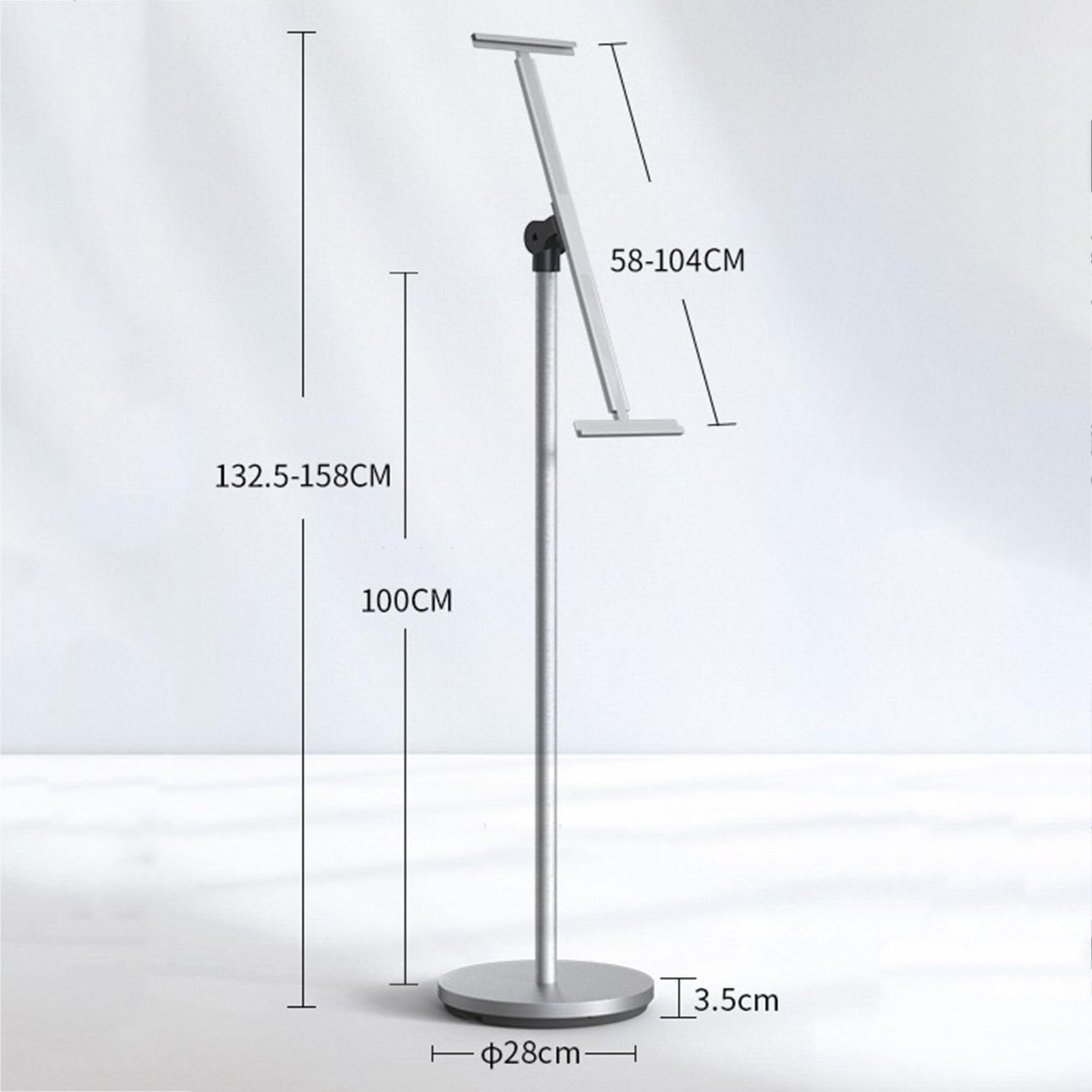 Soporte ajustable de metal resistente para carteles y pancartas, ideal para bodas, restaurantes y exhibiciones de negocios