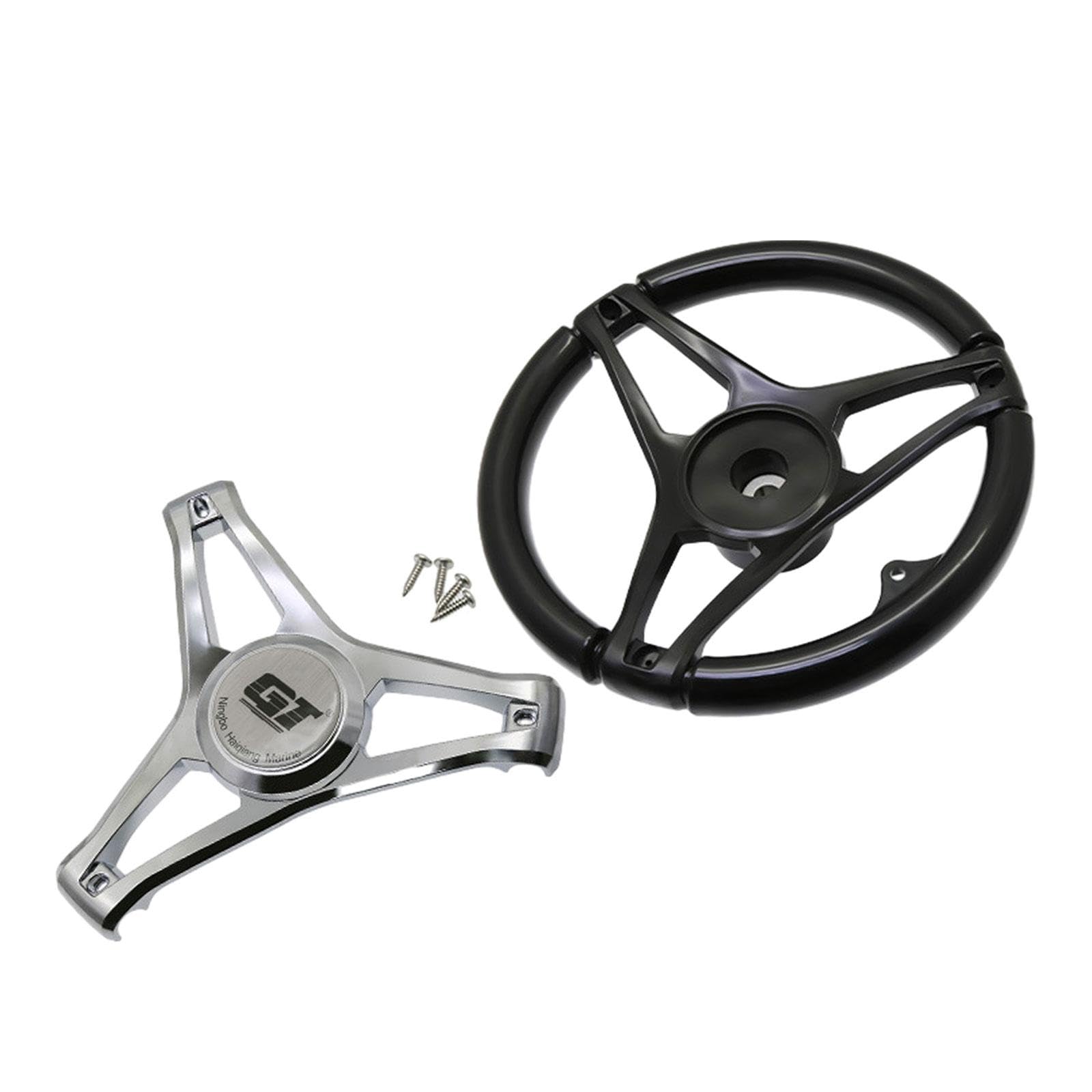 Volante de Barco de 340mm, Nailon Antideslizante, vehículos acuáticos Premium, Volante Marino, Accesorios para Barcos