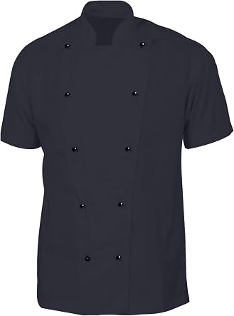 SUNLEXA Mens Chef Coat/Chef Jacket Multi-Colored Half Sleeve Chef Coat Size S-6XL