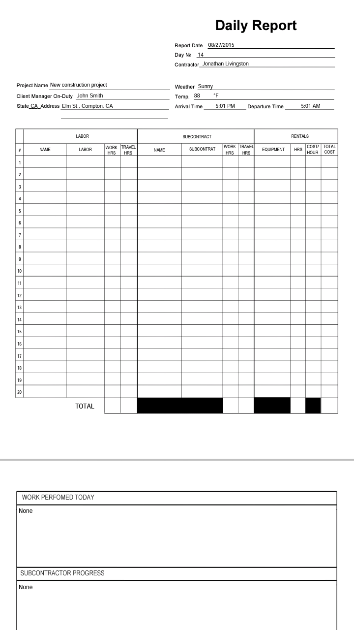 Construction Daily Log App App on Amazon Appstore
