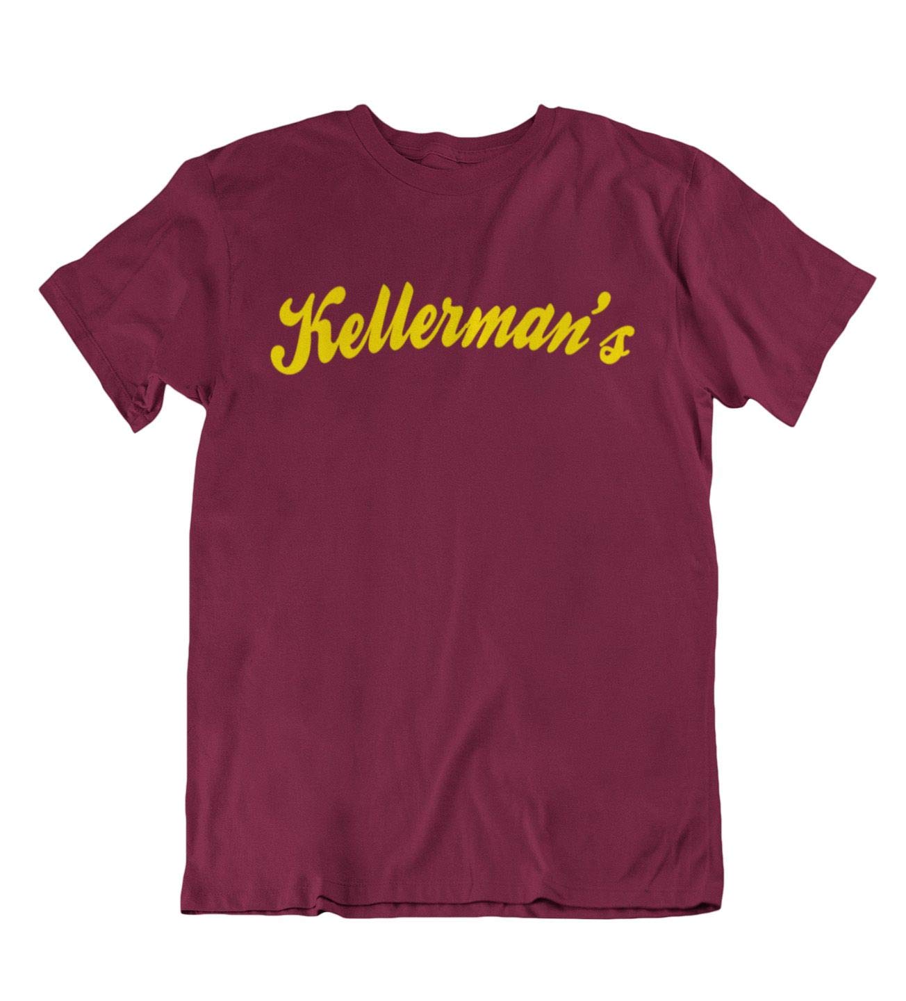 Buzz Shirts Men's Burgundy Kellermans, Or Wo's Dirty Dancing Inspired Holiday Resort Retro Movie T-Shirt