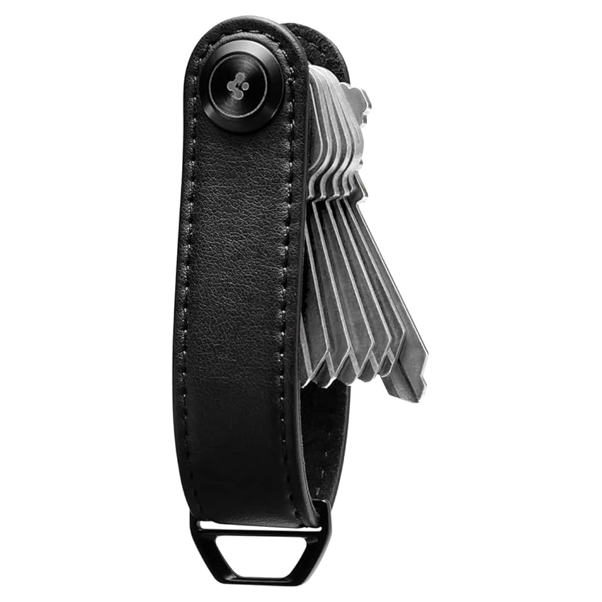 Immagine del prodotto Spigen Portachiavi Valentinus in Pelle da Uomo - Nero