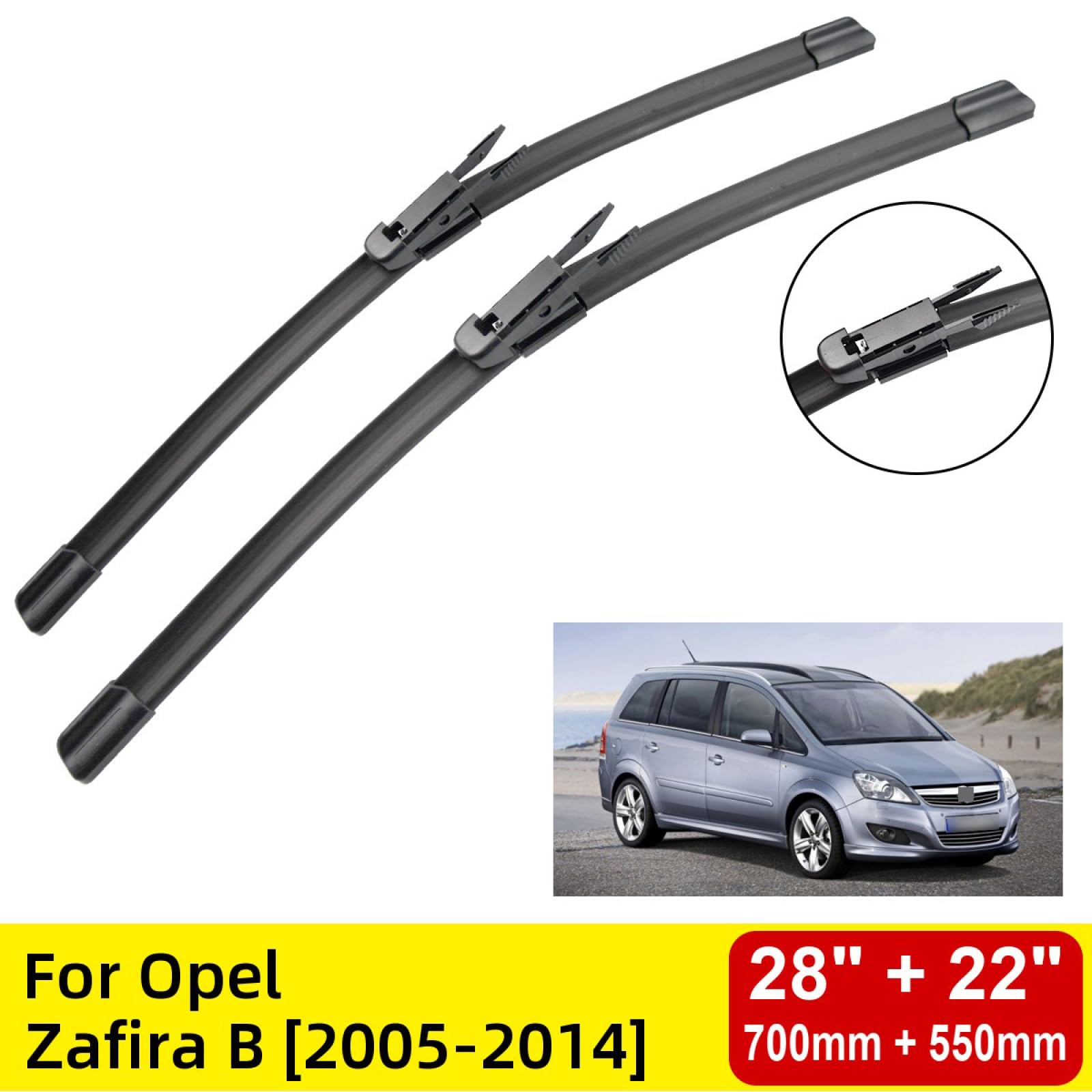Spazzole tergicristallo anteriori per Hyundai Santa Fe IV SUV (02.2018-2024) - tergicristalli Spazzole tergicristallo anteriori per Hyundai Santa Fe IV SUV (02.2018-2024) - tergicristalli