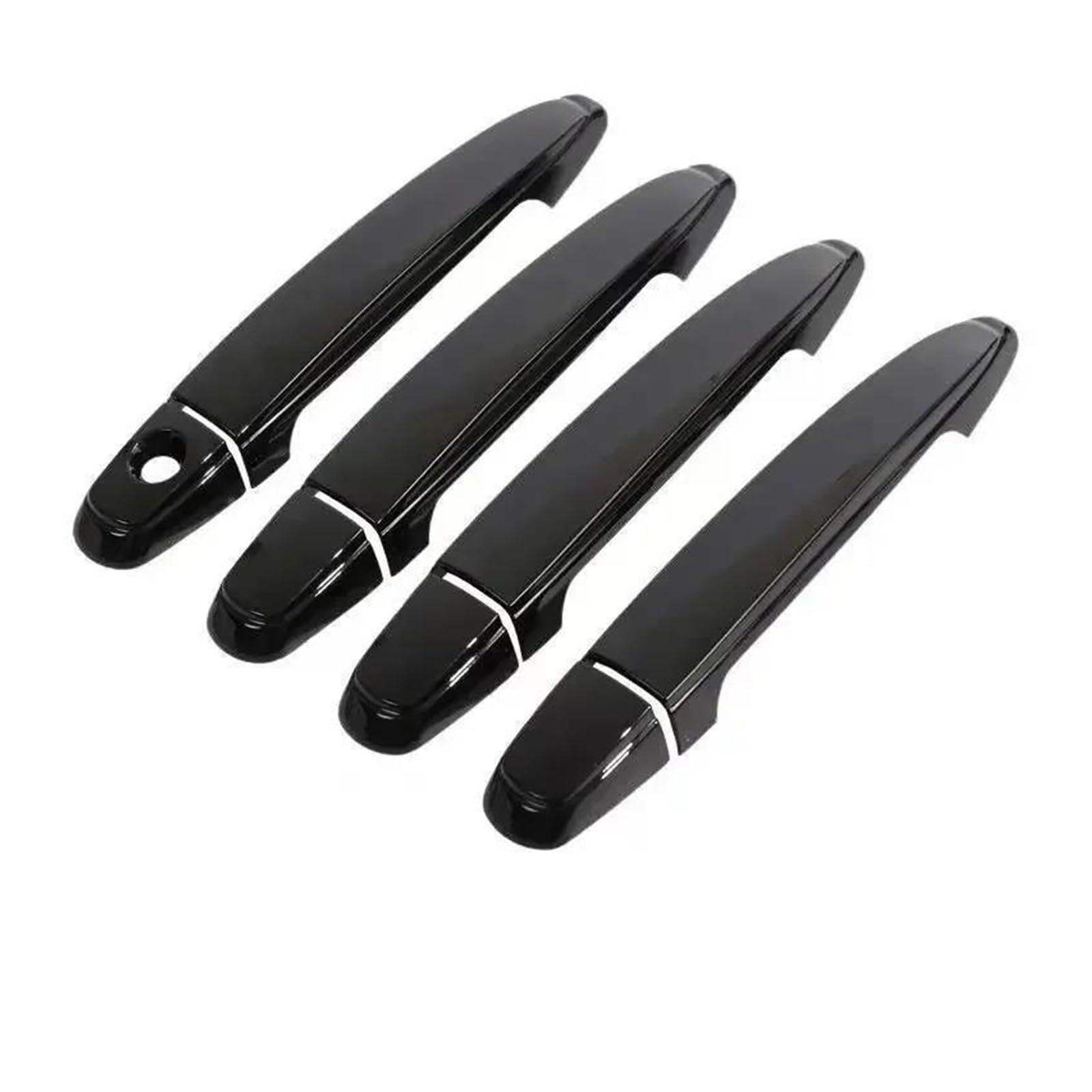 Cavinbdz Black No Button Car Exterior Door Handle Cover For Toyota For Premio For Allion T260 2008~2019 (Black No Button)