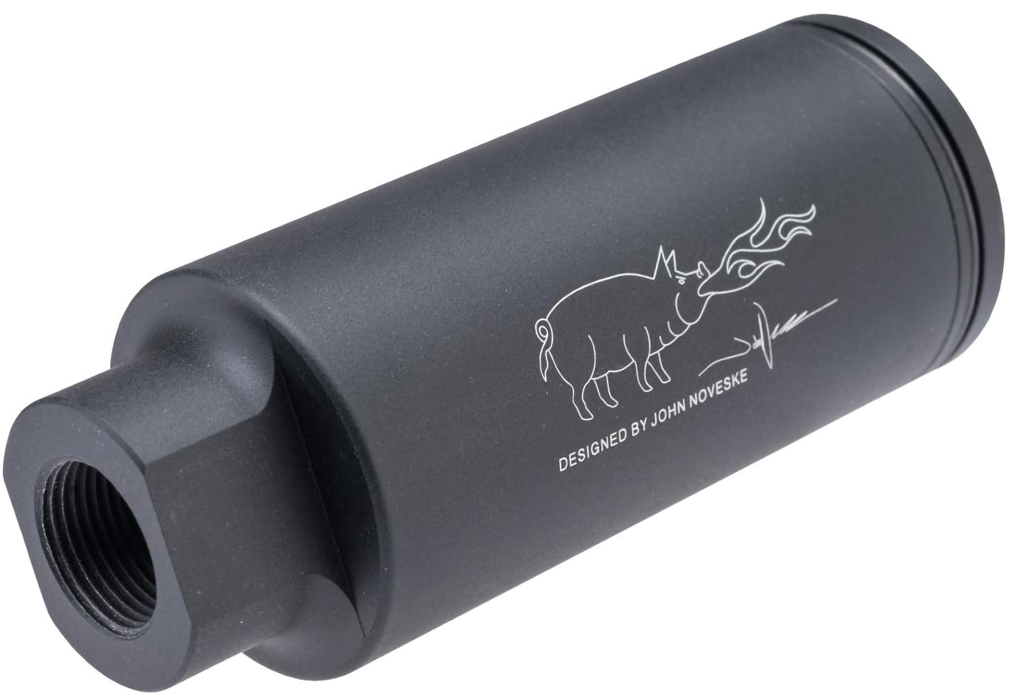 Evike - Madbull Noveske KX3 Non-Adjustable Sound Amplifier FauxHider (Color: Black / 14mm Positive)