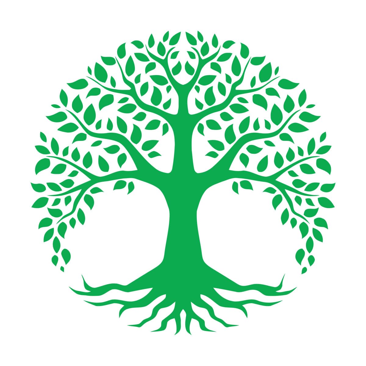 Round Tree of Life Tree Wall Decal Tree Art Decal Tree of Life wall Sticker Tree Vinyl Wall Decor Home Decor Sticker Small - 30x30cm