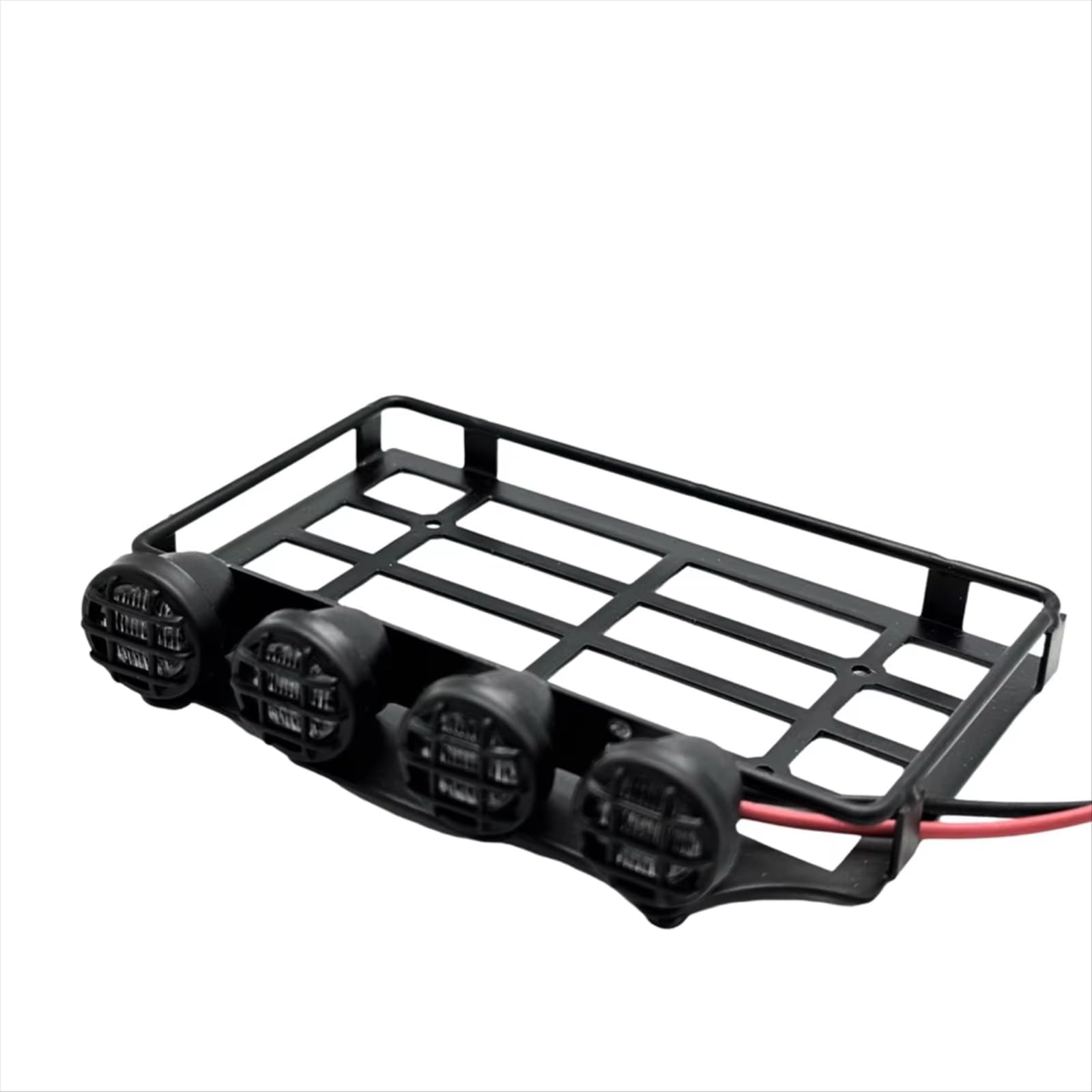 RC Car Light Strips Kit For MN82 1/12 For Universal Roof Racks Luggage Carrier Frame With Light RC Crawler Car Parts Round Lamp Update Accessories