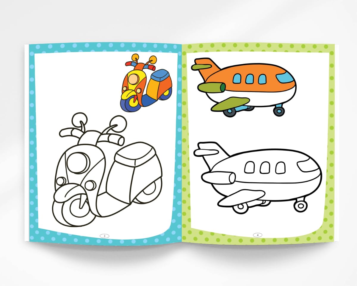 Toys And Flowers Colouring Book - Magical Colouring Book for Kids |Preschool Activity Book 2