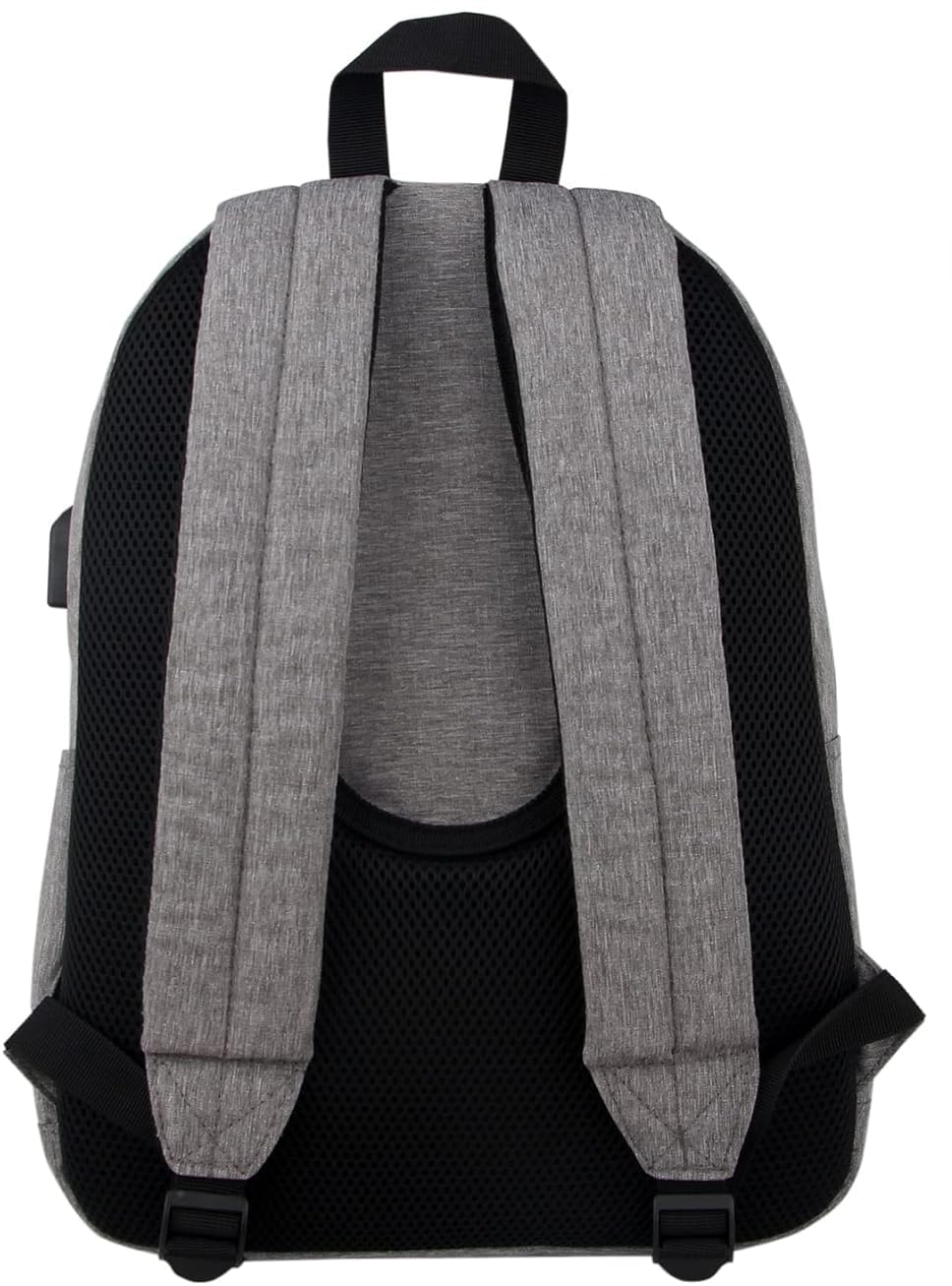 SUPACOOL Zaino leggero e casual con porta di ricarica USB per uomini e donne, borsa per libri di scuola per college, Big Size, laptop(Light Grey)