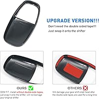 Vista 2 de Cubierta de cabeza de perilla de cambio de marcha para accesorios Dodge Charger 2015-2023 Challenger 2015-2024 Durango 2016-2026, inserción