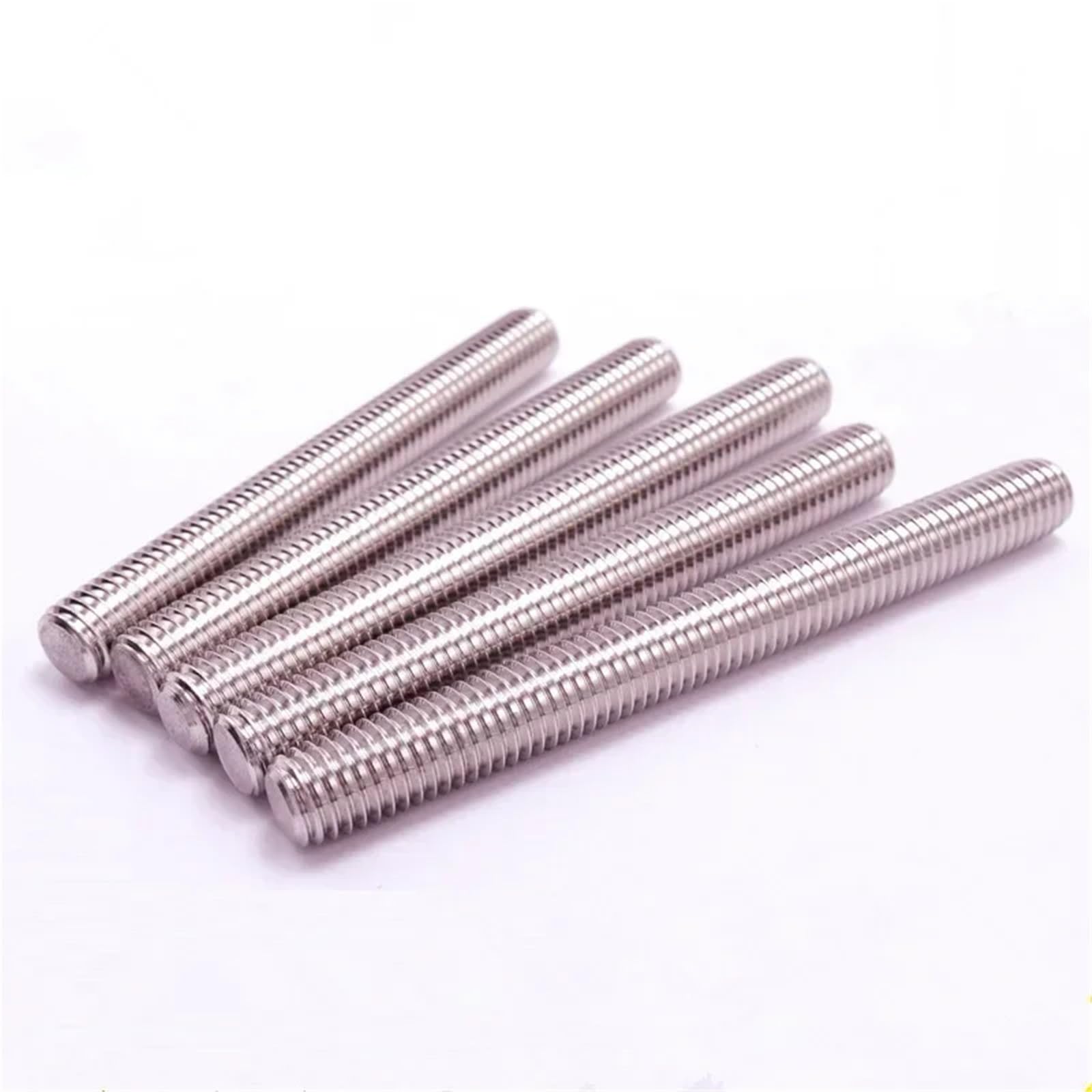 Gewindestange 5pc Gewindestange Vollgewinde Bar 304 Edelstahl Befestigungen Silber(70mm,M10)