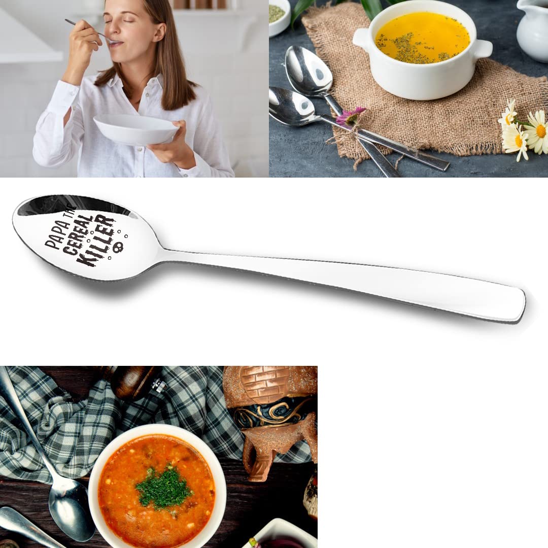 Müsli-Killer-Löffel – Lustiges Geschenk Für Männer, Aus Edelstahl, Mit Gravur 'Cereal Killer'