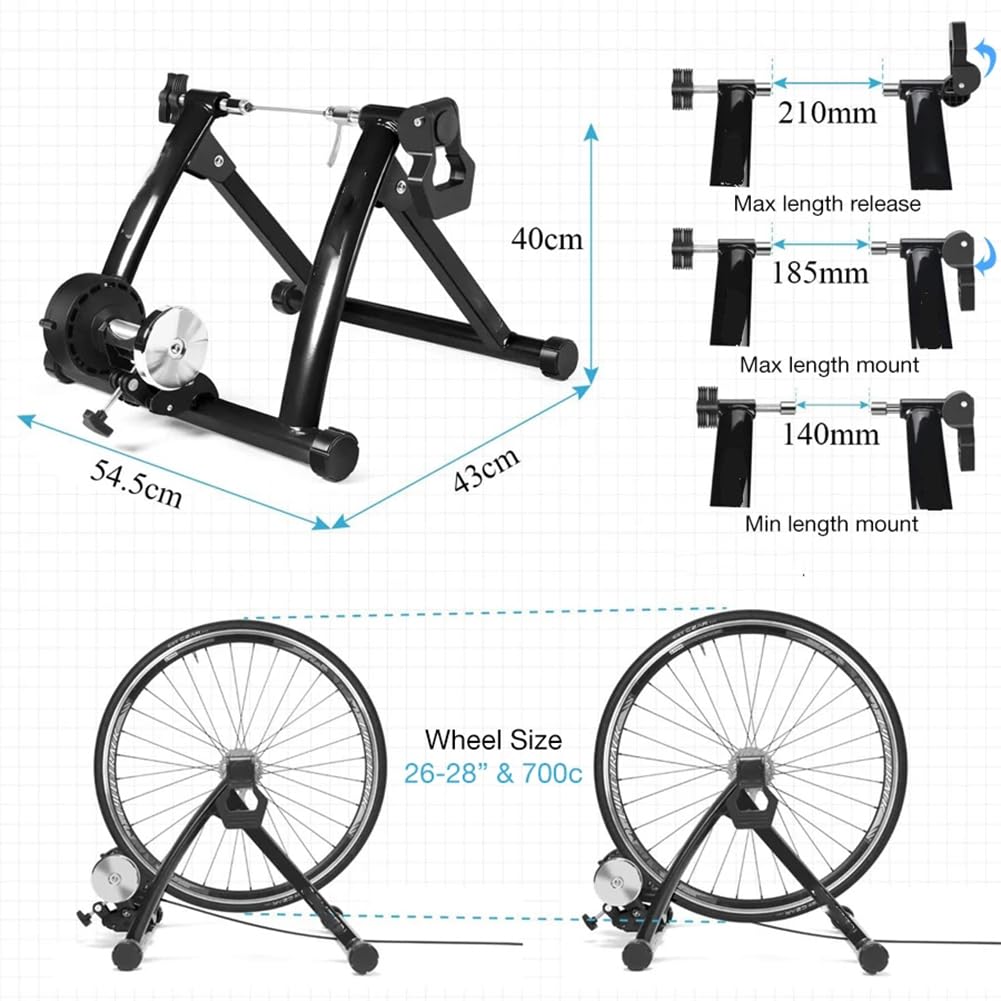 Magnetic Bike Trainer Soporte para Ejercicio En Interiores, Ejercicio De Ciclismo En Interiores Pastel De Bicicleta Estacionaria, Trainer De Bicicleta Inteligente Plegable