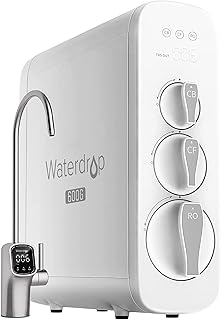 Waterdrop G3P600 Reverse Osmosis System, NSF/ANSI 58 & 372 Certified, Tankless Under Sink RO System, RO Water Filter System, TDS Reduction, 600 GPD, Smart LED Faucet
