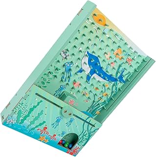 STAHAD 1 Conjunto De Bola De Madeira Jogo De Inteligência Labirinto Quebra-Cabeças Máquina De Jogo Brinquedo Infantil Brinquedo Adulto Quebra-Cabeça Jogo De Treinamento