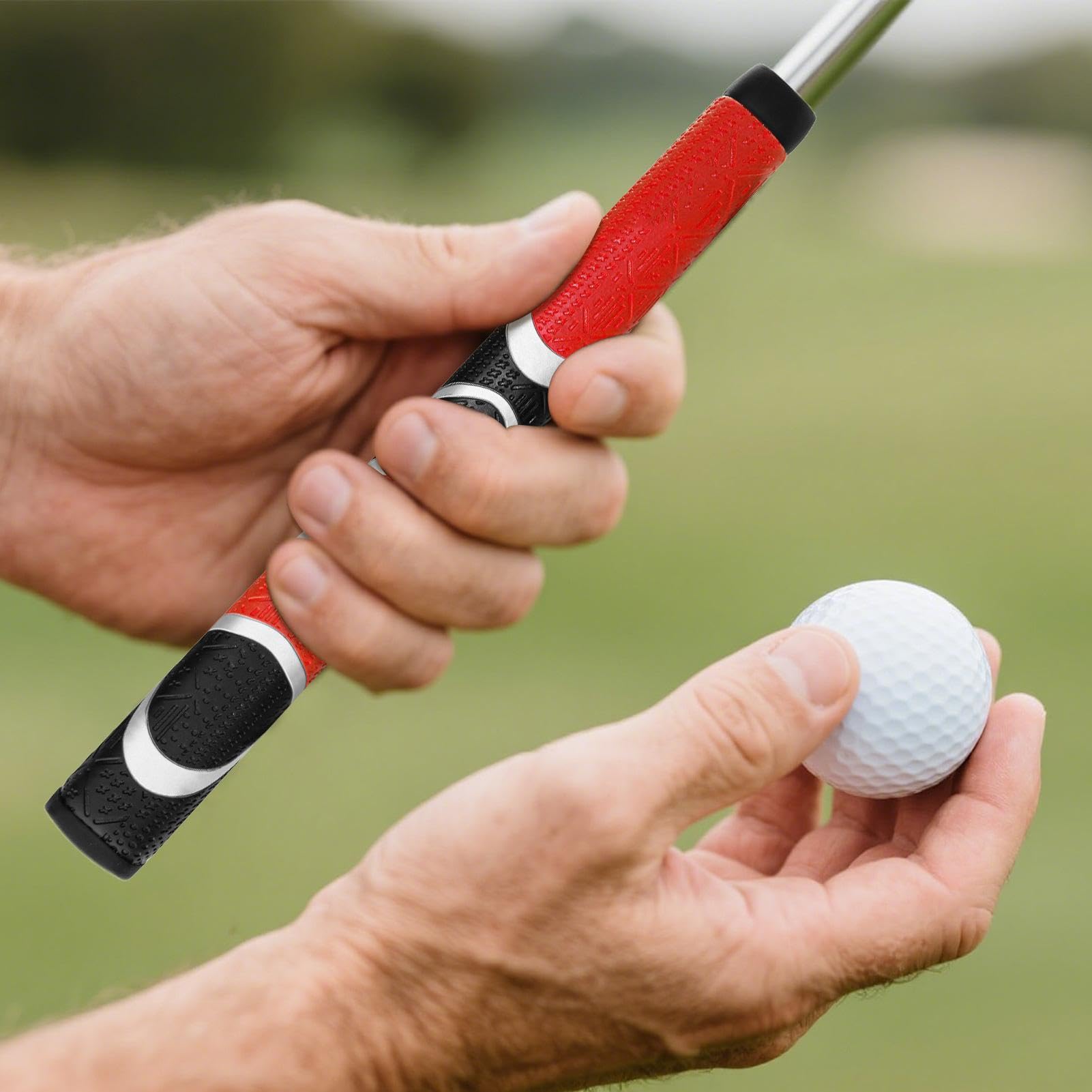 Impugnatura Putter - Misura Standard, Antiscivolo, Texture Pelle Ergonomica, Grip Sostituzione, Copertura Protettiva Swing | Ricambio Allenamento Portatile, Accessorio Mazza Sportiva For Golfist