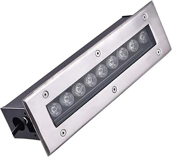 Outdoor Buried Lights - Ground LED Landscape Lights, Led Recessed Ground Spotlight Rectangular Underground Light Outdoor Garden Floor Lamp Waterproof Path Lighting Floor Lamp(Warm White Light,5W)