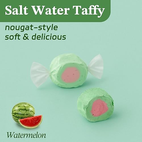 Miniatura 148 de Snack Attack Caramelos de agua salada envueltos individualmente a granel de 1 libra – Caramelos masticables de agua salada, sabores costeros